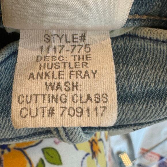 Mother The Hustler High Rise Flare Leg Ankle Jeans in Cutting Class Size 25 NWT - Picture 7 of 12